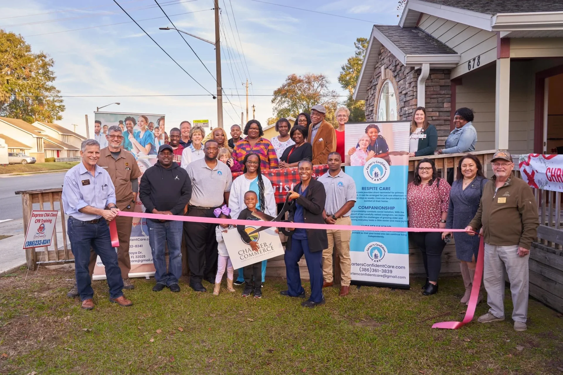 Carter's Confident Care ribbon cutting ceremony with the community